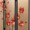 Homeroots 63" Brown Fabric Folding Three Panel Screen Room Divider 342765 - alternate 3