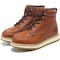 Handpoint Mens Soft Toe Work Boots-Brown Full Grain Leather Construction Boots, KEVLAR, 8 CK302D-8 - alternate 1