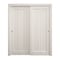 Sartodoors Sliding Closet Bypass Doors 36 x 80 inches, Ego 5006 Painted White Oak, Rails Hardware Set, Wood EGO5006DBD-PWO-36 - alternate 1