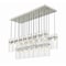 Z-Lite Fontaine 23 Light Linear Chandelier, Brushed Nickel, 54.5 In W 7002P5-23L-BN - alternate 4