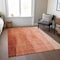 Homeroots 8' X 10' Red Copper And Terra Cotta Ombre Washable Indoor Outdoor Area Rug 581819 - alternate 6