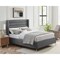 Homeroots Gray Linen Upholstered King Bed Frame 544818 - alternate 6