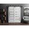 Sartodoors Sliding Closet Barn Bypass Doors White Solid Core Modern Interior QUADRO4088BBB-NOR-36 - alternate 1