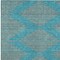 Homeroots 9' X 12' Teal Blue And Pink Geometric Washable Indoor Outdoor Area Rug 598792 - alternate 5