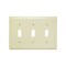 Pass & Seymour TradeMaster Thermoplastic Wall PlateCC of 123 Gang of 3 Toggle Switch OpeningsIvory TP3ICC12 - alternate 2
