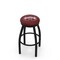 Holland Bar Stool Co 36" Blk Wrinkle Mississippi State Swivel Bar Stool, Accent Ring L8B2B36MssStU - alternate 1