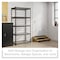 Iron Horse 2300 Riveted Steel Wire Deck Shelving 5-Shelf Unit, 18" D x 36" W x 72" H, Black 22130 - alternate 7