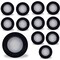 Bulbrite 14WLED 7 ROUND DISC LIGHT 3000K BLACK ALUMINUM, PIGTAIL, 12PK 862902 - alternate 1