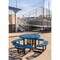 Mytcoat 46in Round Portable Outdoor Table, Light Blue, Seats 8, Expanded Metal, Textured Coating 804105 - alternate 3