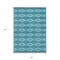 Homeroots 3' X 5' Teal Blue Gray And Ivory Geometric Washable Indoor Outdoor Area Rug 599670 - alternate 6