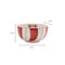 Homeroots Set of Four 6" Red And White Ceramic Christmas Round Candy or Nut Bowls 638945 - alternate 4