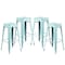 Flash Furniture 30"H Backless Distressed Green-Blue Barstool, PK4 4-ET-BT3503-30-DB-GG - alternate 5