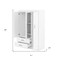 Homeroots White Solid and Manufactured Wood Bedroom Set 592879 - alternate 6