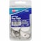 Avery Metal Rim Key Tags, Metal, 1.3" Dia., White, Round, 50 PK AVE11025 - alternate 1