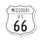 Signmission Missouri Route Marker Shield Sign Us 66, 18 Inch X 18 Inch, Plastic Sign SHI-P-18-386 - alternate 1
