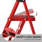 Wrightmaster 3.6 ft. Metal Lightweight Step Ladder, 9 ft. Reach, with Anti-slip Pedals, 330 lb. Load Capacity ZOR-4-RD-FBA - alternate 5
