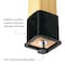 Diversified Spaces Wooden Leg Tables with Compartments, Oak, Wood Frame, 60 in W, Black C714LBBK30E - alternate 5