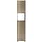 Homeroots 16" Wood Brown Laminate Accent Cabinet With Four Shelves 477658 - alternate 1