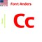 Aacc Self-Adhesive Vinyl Letter: C, Scale: 3 in. Color: Red Font: Anders by AACC-Anders-UC-Red-I3x1 - alternate 1