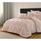 Homeroots Blush Queen Polyester 180 Thread Count Washable Duvet Cover Set 529053 - alternate 7