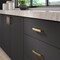 Richelieu 3 3/4-inch (96 mm) Center to Center Champagne Bronze Contemporary Cabinet Pull BP734596CHBRZ - alternate 3