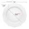Smarty Had A Party 7.5" White w/Silver Rim Round Blossom Disposable Plastic Appetizer/Salad Plates (120 Plates), 120PK 4847WHS-CASE - alternate 4