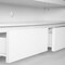 Homeroots 59in White Enclosed and Open Storage TV Stand 699849 - alternate 3