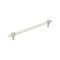 Amerock Carrione 10-1/16 inch 256mm Center-to-Center Marble White/Polished Nickel Cabinet Pull BP36664MWPN - alternate 1