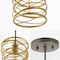 Jonathan Y Helisa 7.25" 1-Light Modern Contemporary Iron Spiral LED Pendant, Gold Painting JYL7910A - alternate 6