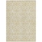 Homeroots 5' X 8' Wheat And Ivory Geometric Washable Indoor Outdoor Area Rug 594888 - alternate 5