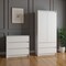 Homeroots Two Piece White Bedroom Set 526357 - alternate 1