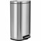 Hls Commercial 8 gal Rectangular Indoor Metal Can, Silver, Step Pedal, Stainless Steel, 14 in HLSS08RFR - alternate 1