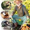 Pure Garden Rolling Garden Cart with Seat and Tool Tray for Weeding or Planting Green 75-MJ2011 - alternate 5