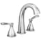 Delta Stryke Two Handle Widespread Bathroom Faucet, 5.81 in, Lumicoat Chrome 35775-PR-MPU-DST - alternate 1