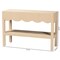 Bali & Pari Mason Grasscloth Console Table with Scalloped Apron 266-14584-ZORO - alternate 3