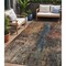 Homeroots 5' X 8' Blue Copper And Brown Abstract Washable Indoor Outdoor Area Rug 606057 - alternate 1