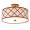 Jonathan Y Elizabeth 16.8 in. Metal LED Flush Mount, Gold/White JYL3504A - alternate 1
