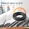 Vevor Self-Regulating Pipe Heating Cable 12FT 5W/FT Heat Tape for Pipes Roof ETR series (5W/FT) - alternate 2