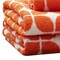 Homeroots Set of Six Orange And White Cotton Geometric Jacquard Towel Set, 6PK 662347 - alternate 3