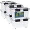 Lifemaster 53QT Stackable Storage Boxes, Clear Plastic, Secure Latches, Easy-Move Wheels, 6PK LIFCTN53 - alternate 7