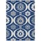 Homeroots 9' X 12' Navy Blue And Ivory Medallion Washable Indoor Outdoor Area Rug 589630 - alternate 5