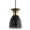 Jonathan Y Edison 5.75" Metal LED Pendant, Black/Brass Gold JYL6136A - alternate 7