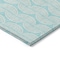 Homeroots 8' Aqua And Beige Round Ogee Washable Indoor Outdoor Area Rug 601610 - alternate 5