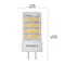 Bulbrite 60-Watt Equivalent T4 Non-Dimmable Bi-Pin (GY6.35) LED Light Bulb Warm White Light, 2PK 861598 - alternate 2