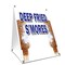 Signmission Deep Fried Smores, 36 Inch x 24 Inch A-frame Yard Sign, Plastic Sign SBC-2436-Deep Fried Smores - alternate 1