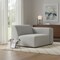 Homeroots 44" Gray Fabric Modular Sofa With Brown Legs 641028 - alternate 4