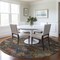 Homeroots 8' Gray Green And Terra Cotta Round Floral Washable Indoor Outdoor Area Rug 604158 - alternate 5