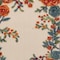 Homeroots 8' Ivory Orange And Blue Floral Indoor Outdoor Runner Rug 548047 - alternate 4