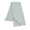 Homeroots 47" X 60" Aqua Cotton Woven Turkish Towel Throw Blanket with Fringe 548871 - alternate 5