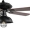 Jonathan Y Ashton 52" 1-Light Farmhouse Industrial Iron Dome Shade LED Ceiling Fan With Remote, Black JYL9615A - alternate 6